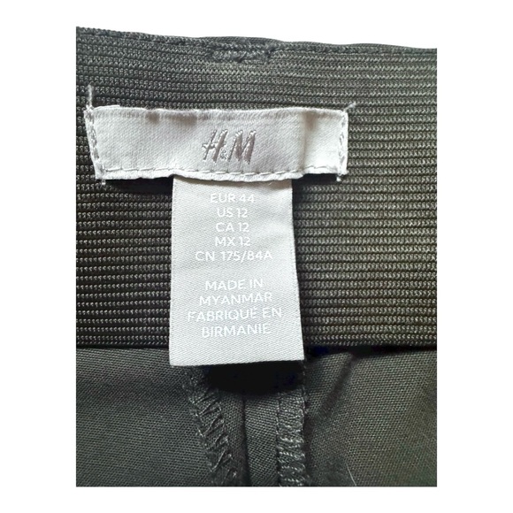 H&M Slacks in Dark Green, Ankle Length, Tapered, size 10 - Picture 12 of 13